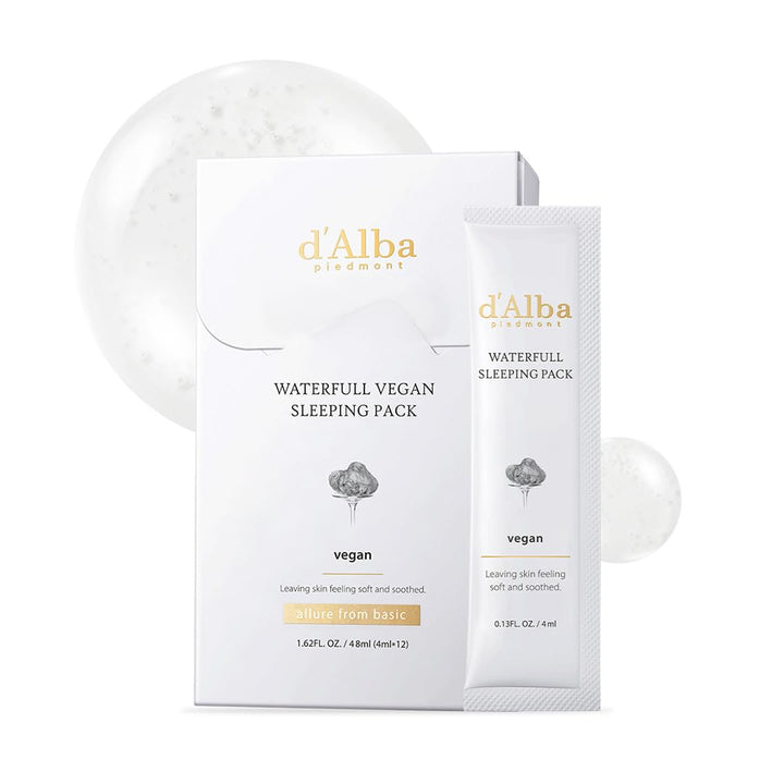 Italian White Truffle Waterfull Vegan Sleeping Pack 0.13 Fl Oz (Pack of 12)