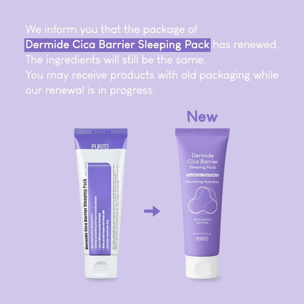 Dermide Cica Barrier Sleeping Pack 80ml / 2.7 fl. oz.