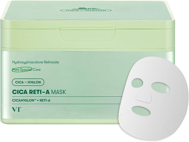 CICA Reti-A Mask Sheet 30 Pcs, Retinol Complex for Daily Care 12.34Oz(350g)