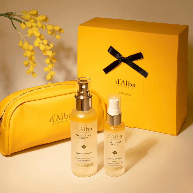 d'Alba The Premium Vegan Gift Set First Spray & Aromatic Spray Serum