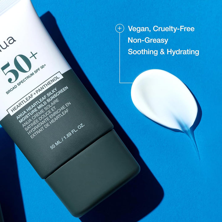 HEARTLEAF SILKY MOISTURE MILD SUNSCREEN 50ml SPF 50+