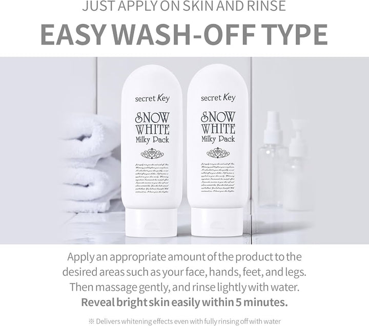 Secret Key Snow White Milky Pack 200g