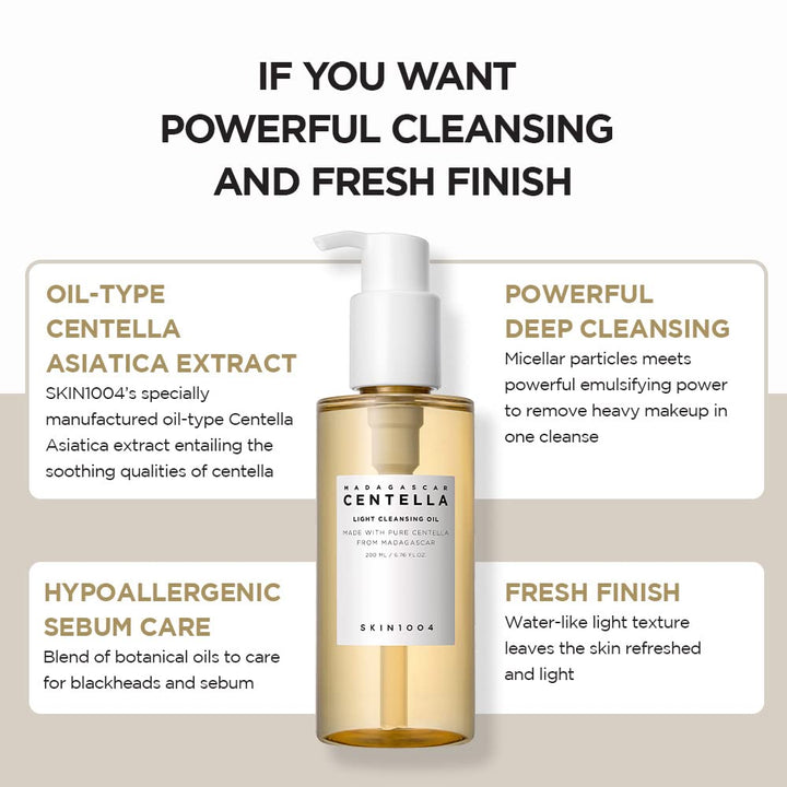Madagascar Centella Light Cleansing Oil 6.76 fl.oz / 200ml