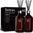 Hetras Find Nature Here Diffuser 500ml 2pk Hotel Wood