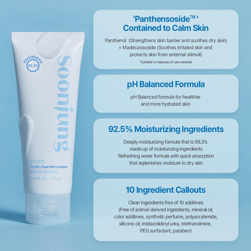 Soonjung Hydro Barrier Cream Tube Type 2.53 fl. oz. / 75ml