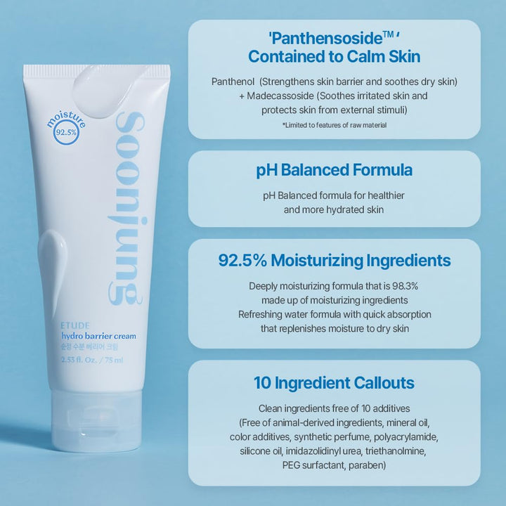 Soonjung Hydro Barrier Cream Tube Type 2.53 fl. oz. / 75ml
