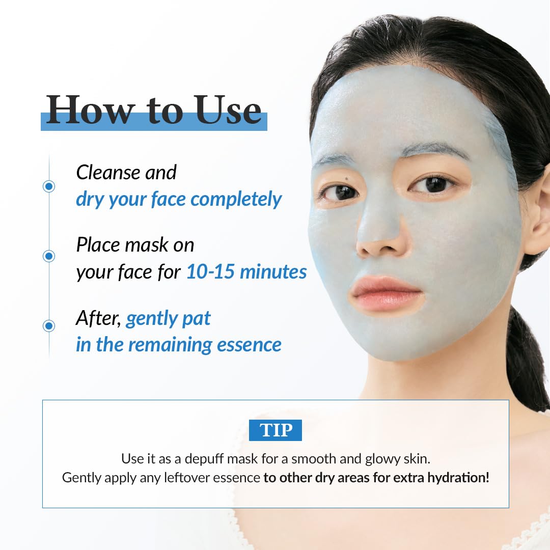 Aqua Blue Hydration Mask 4pks