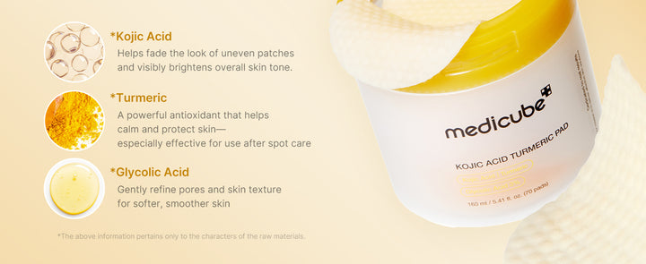Medicube Kojic Acid Turmeric Pads 70 Pads
