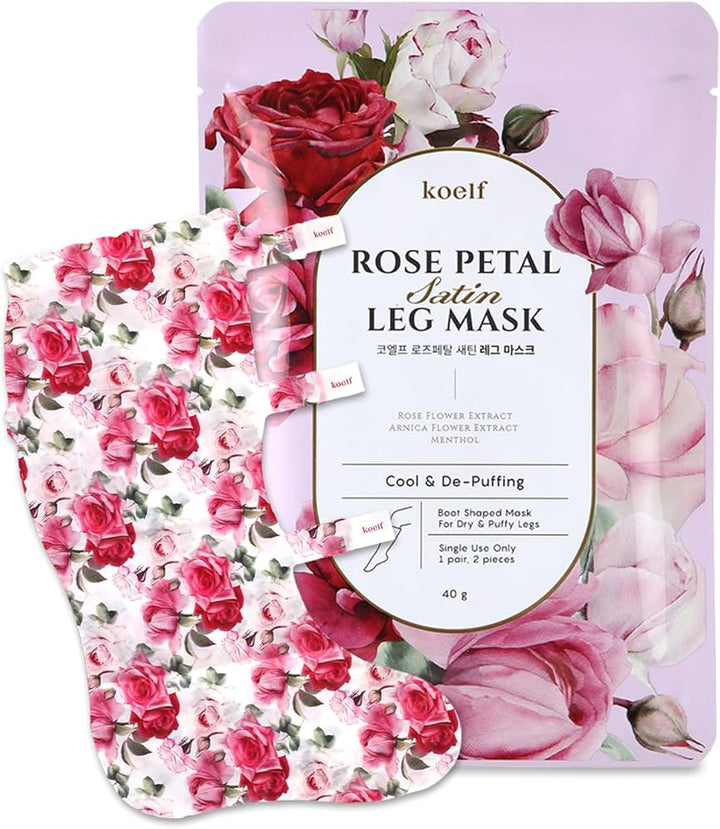 Koelf Rose Petal Foot Mask 1 Pair