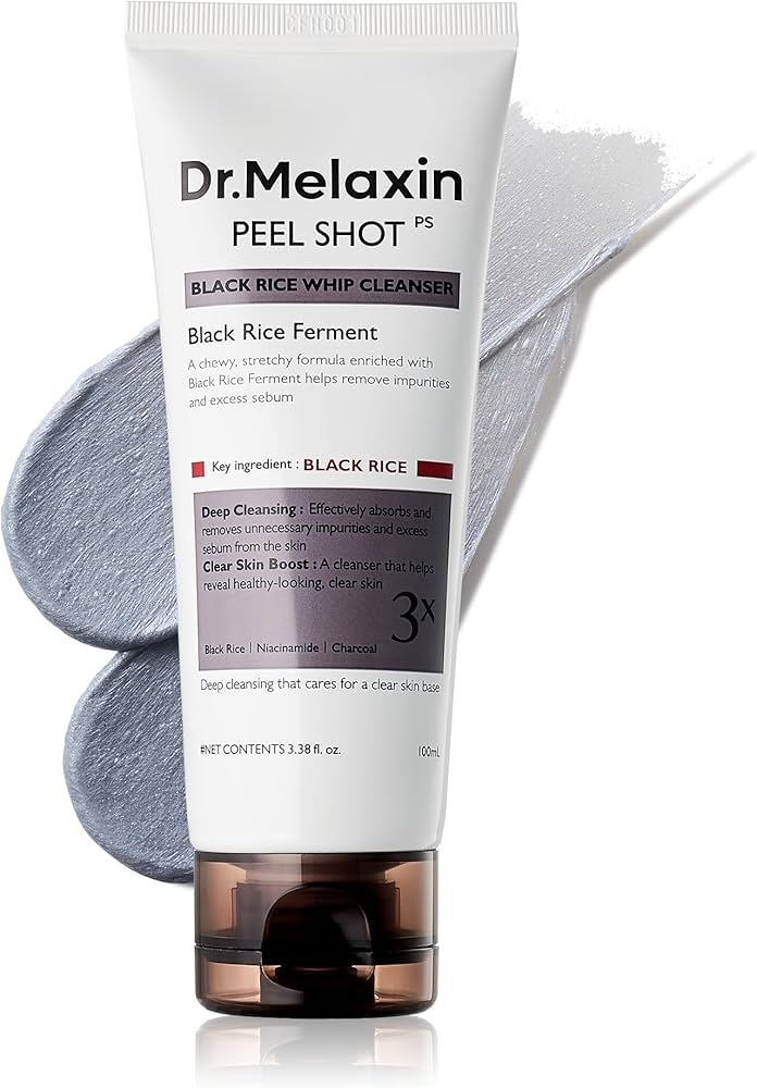 Dr.Melaxin Peel Shot Black Rice Whip Cleanser 100ml