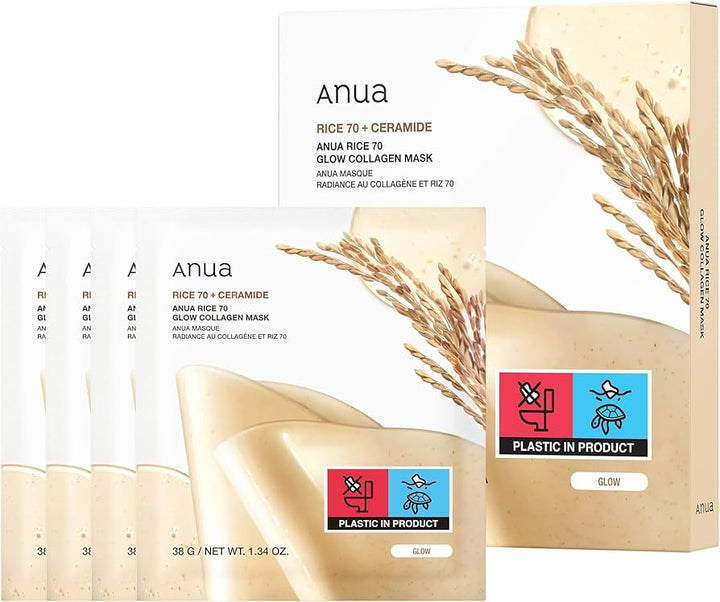 Rice 70 Glow Collagen Mask 4ea