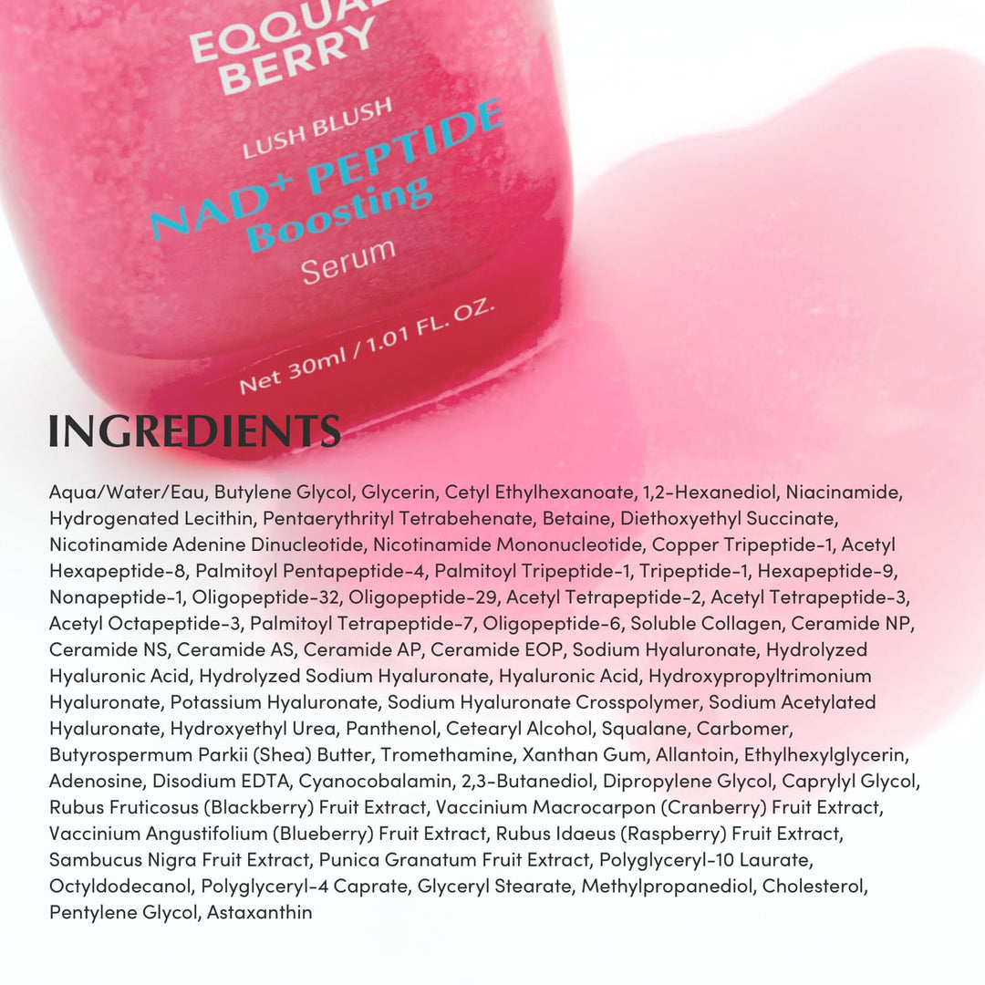Eqqualberry NAD+ Peptide Boosting Smoothie Serum 30ml