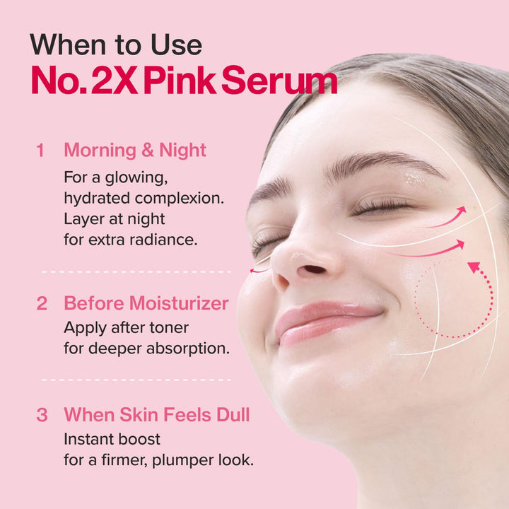 No.2X Rose PDRN Collagen 2X Plumping Serum 1.01 fl. oz. / 30ml