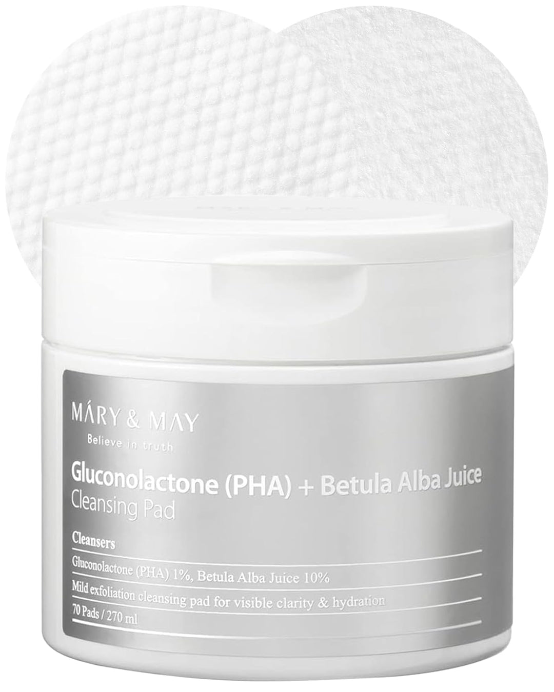 Gluconolactone + Betula Alba Juice Cleansing Pad 70 Sheets