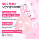 Numbuzin No.2 Rose PDRN Collagen Plumping Sheet Mask 4pks