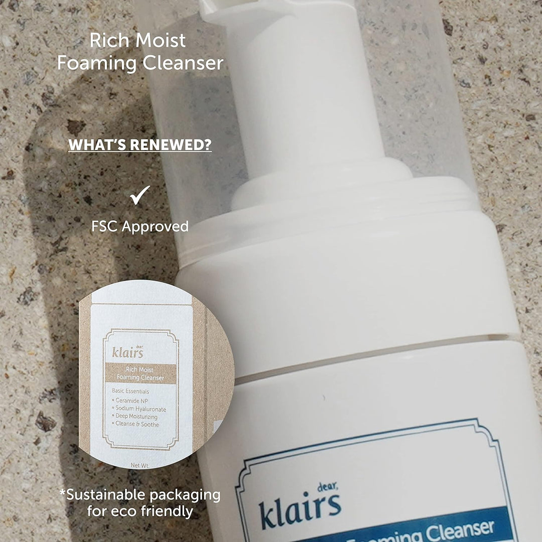Rich Moist Foaming Cleanser 100ml, 3.38oz