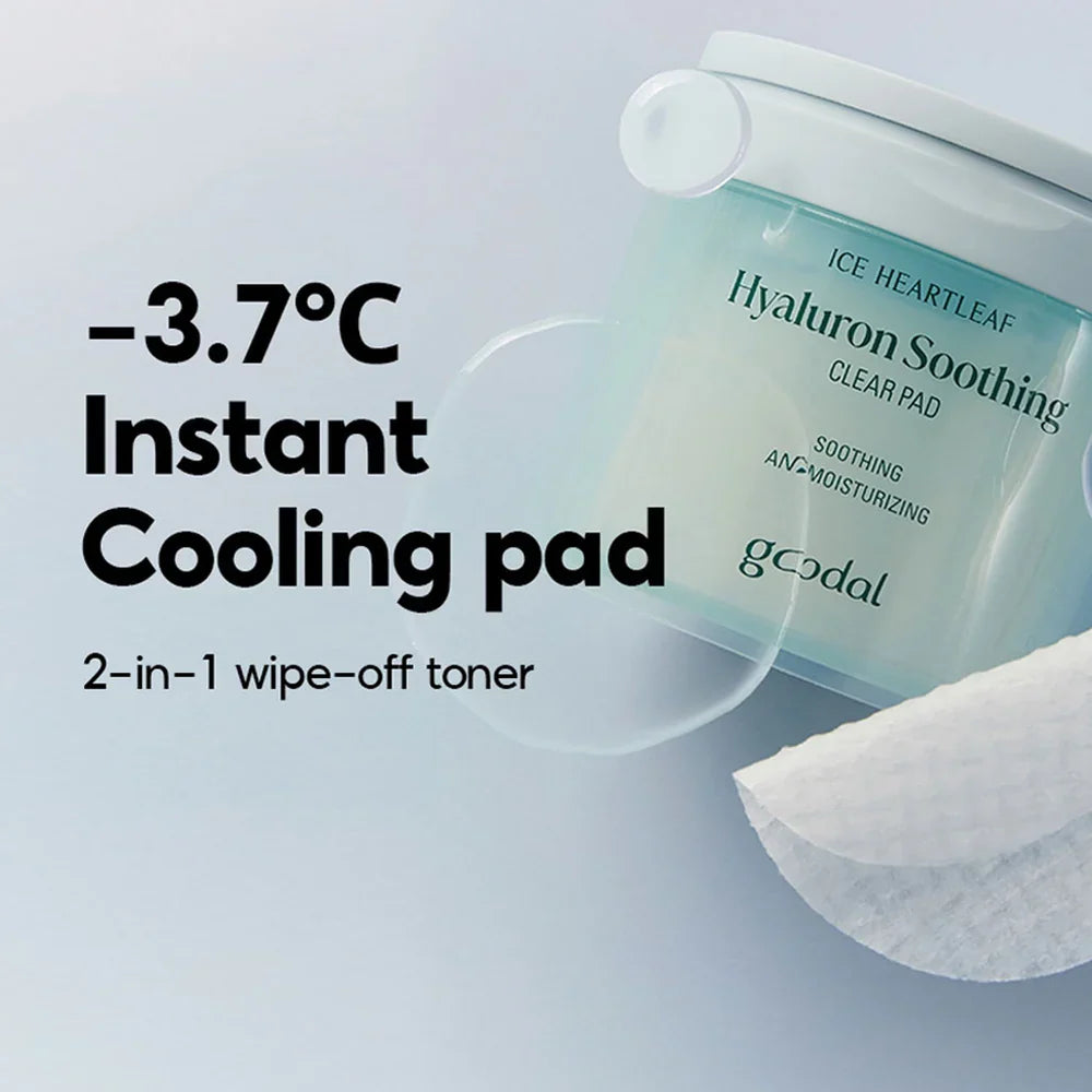 Goodal Heartleaf Hyaluron Soothing Clear Pad 70
