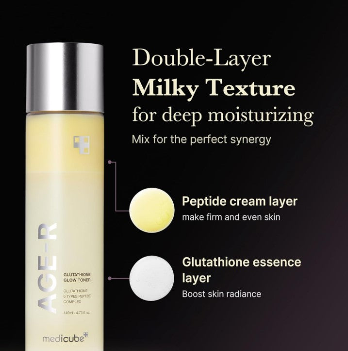 Age-R Glutathione Glow Milky Toner 140ml / 4.73 fl. oz.