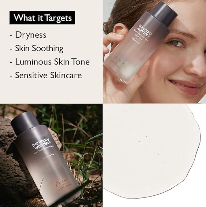 Black Rice Hyaluronic Toner First Essence For Sensitive Skin 5.1 fl.oz / 150ml