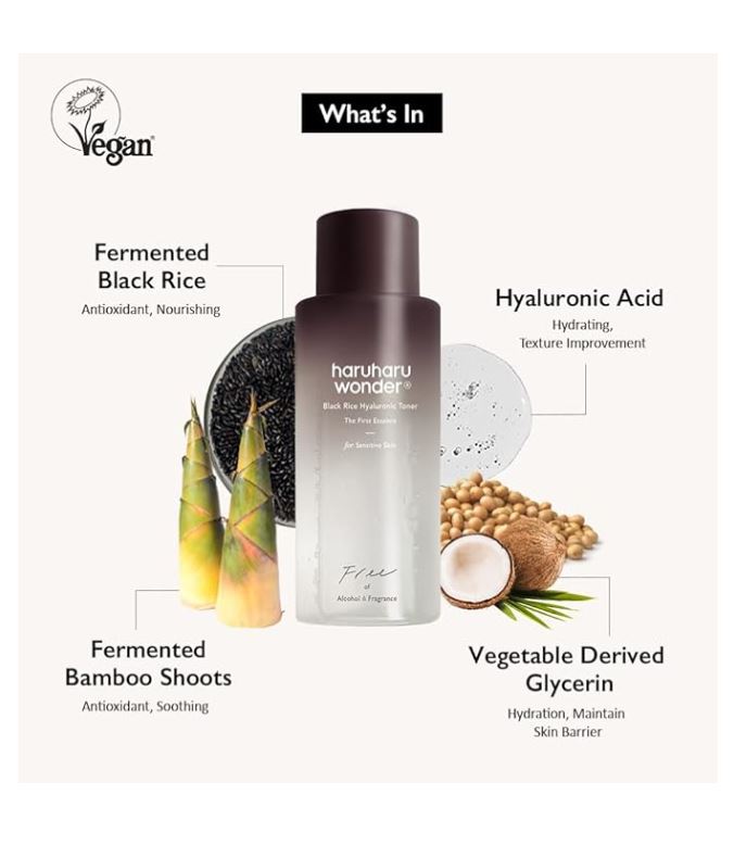Black Rice Hyaluronic Sensitive Skin Toner 300ml / 10.14 fl.oz.