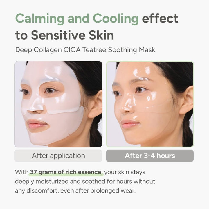 Deep Collagen CICA Tea tree Overnight Mask 37g x 4ea