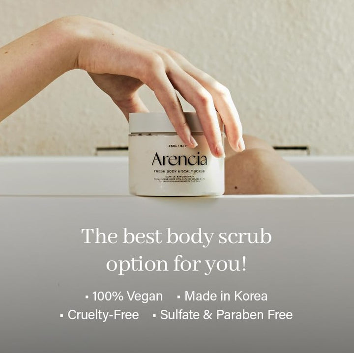 Fresh Cloud Sea Salt Body & Scalp Scrub Black Tea & Yuzu 260ml / 9.17 oz.