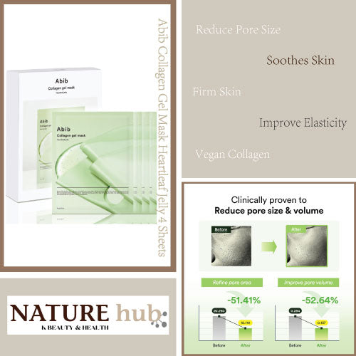 Collagen Gel Mask Heartleaf Jelly 4 Sheets