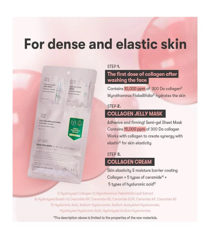 Cica Collagen All In One 3-Step Mask 1 Sheet