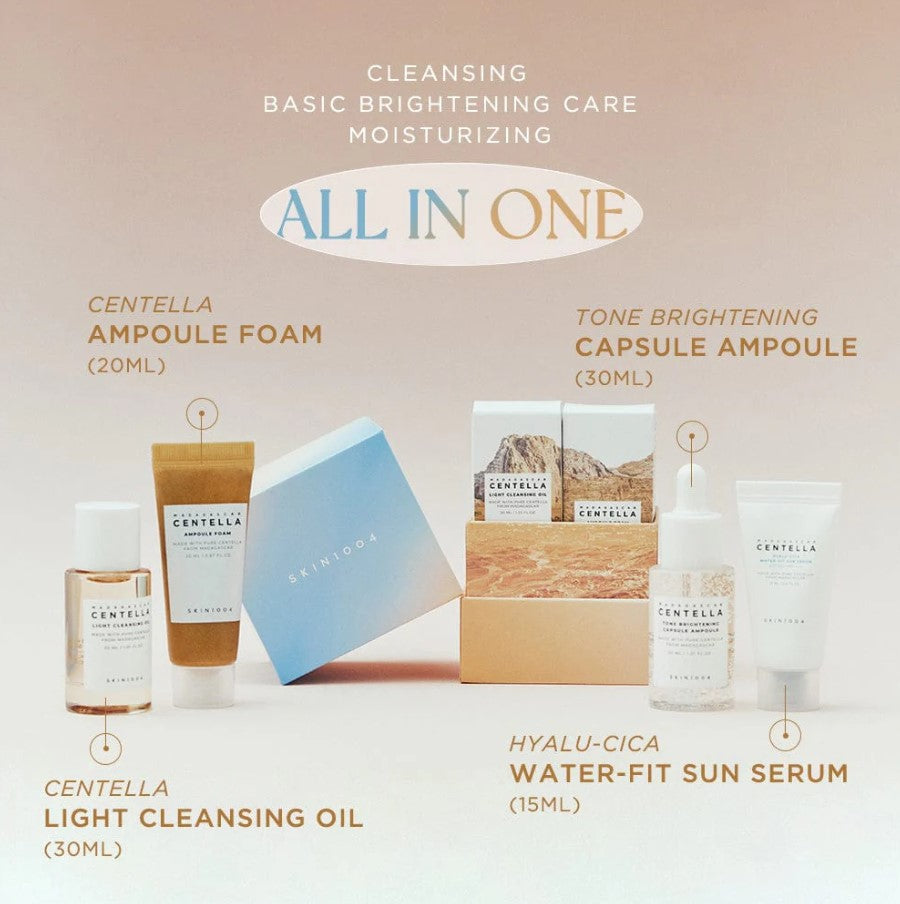 Madagascar Centella Daily Essentials Kit 4 Set