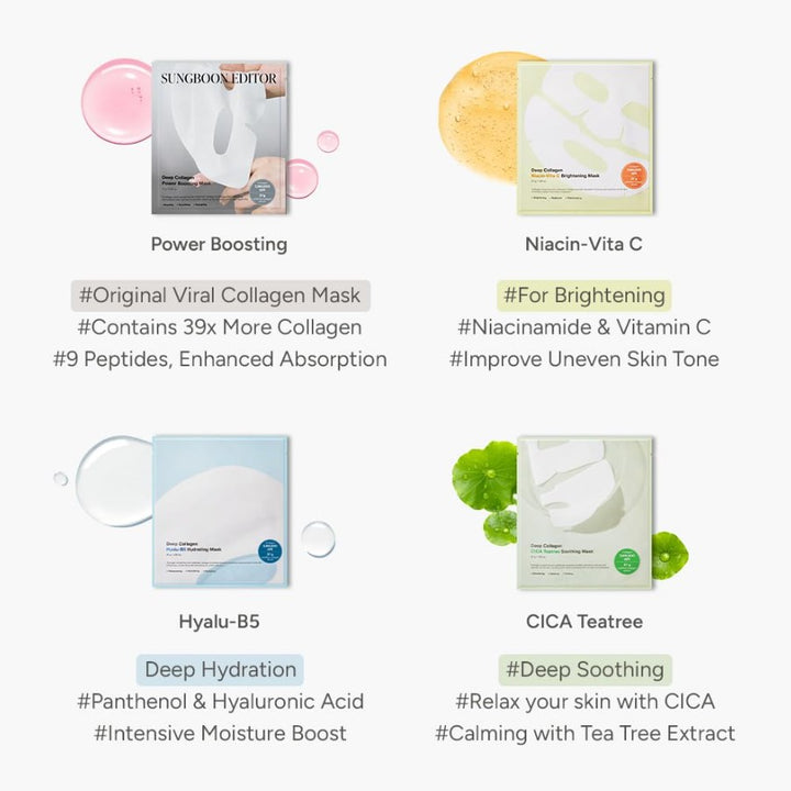 <MALL>Deep Collagen Power Boosting Mask 4 Sheet