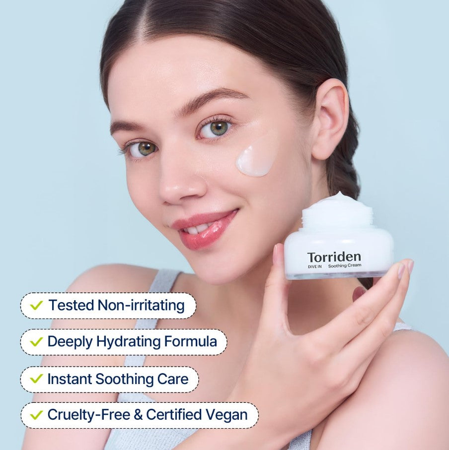 DIVE-IN Hyaluronic Acid Soothing Cream 100ml / 3.38 fl. oz.