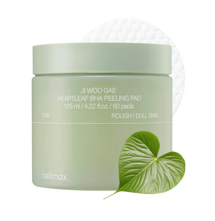 Ji.Woo.Gae Heartleaf BHA Peeling Pad 120ml / 4.22 fl. oz. / 60 Pads