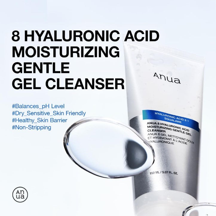 Hyaluronic Acid 8 + Panthenol Moisturizing Gentle Gel Cleanser 150ml / 5.07fl oz.