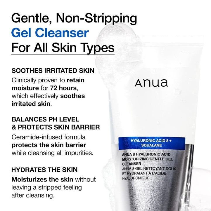 Hyaluronic Acid 8 + Panthenol Moisturizing Gentle Gel Cleanser 150ml / 5.07fl oz.