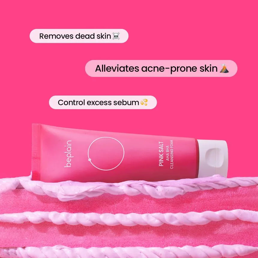 Pink Salt AHA BHA Cleansing Foam 120ml – Mida K-Beauty