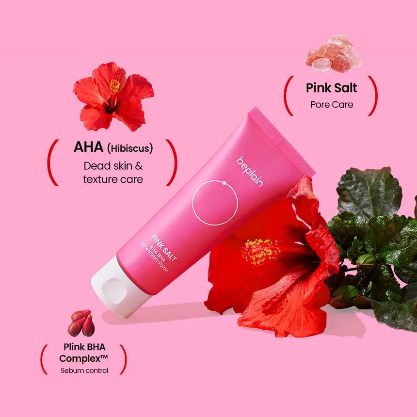 Pink Salt AHA BHA Cleansing Foam 120ml – Mida K-Beauty