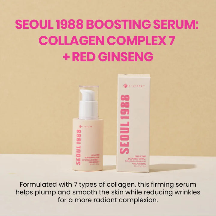 K-Secret Seoul 1988 Boosting Serum Collagen Complex 7 + Red Ginseng 30ml