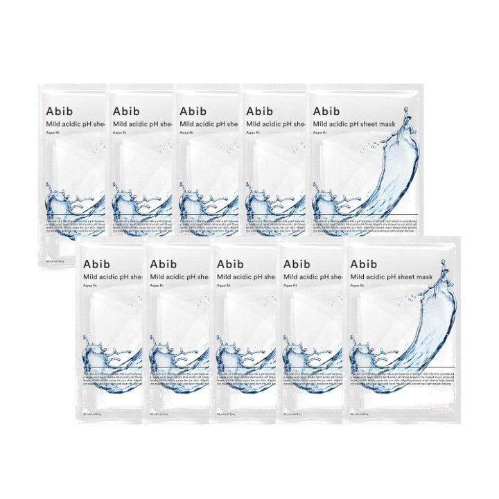 Mild Acidic pH Sheet Mask Aqua Fit 10 Sheets – Mida Beauty