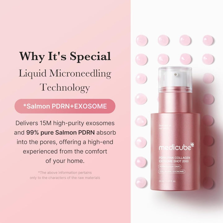PDRN Pink Collagen Exosome Shot 2000 Serum 30ml / 1.01 fl. oz.