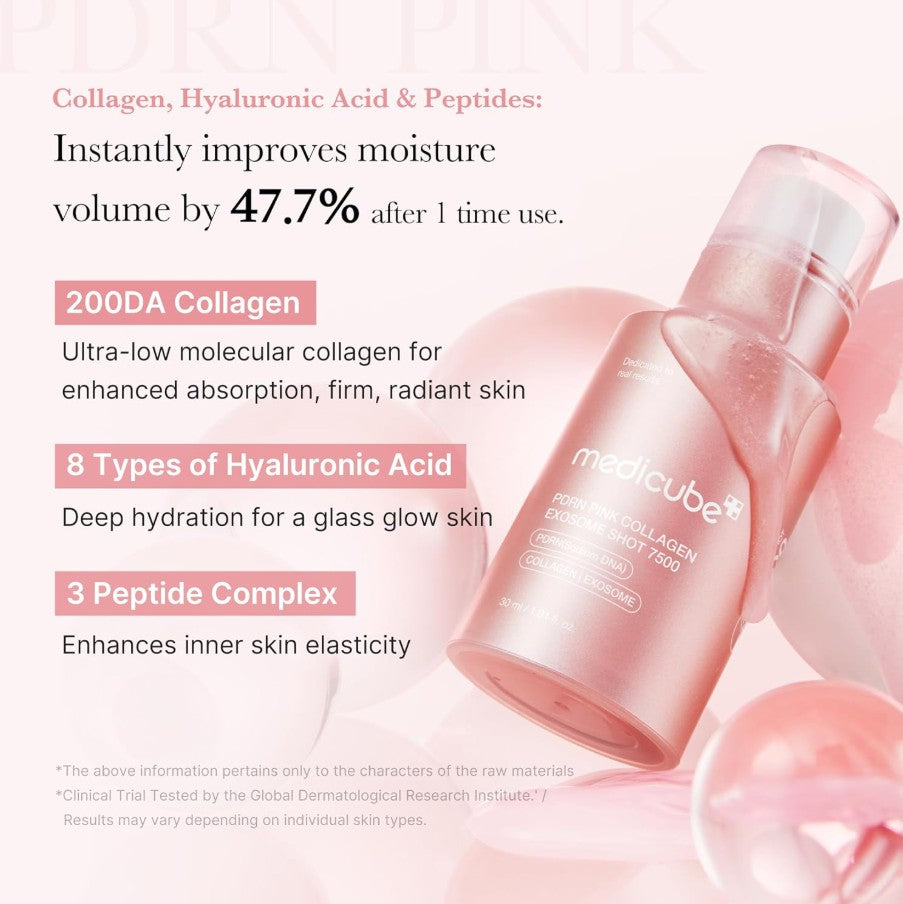PDRN Pink Collagen Exosome Shot 7500 Serum 30ml / 1.01 fl. oz.