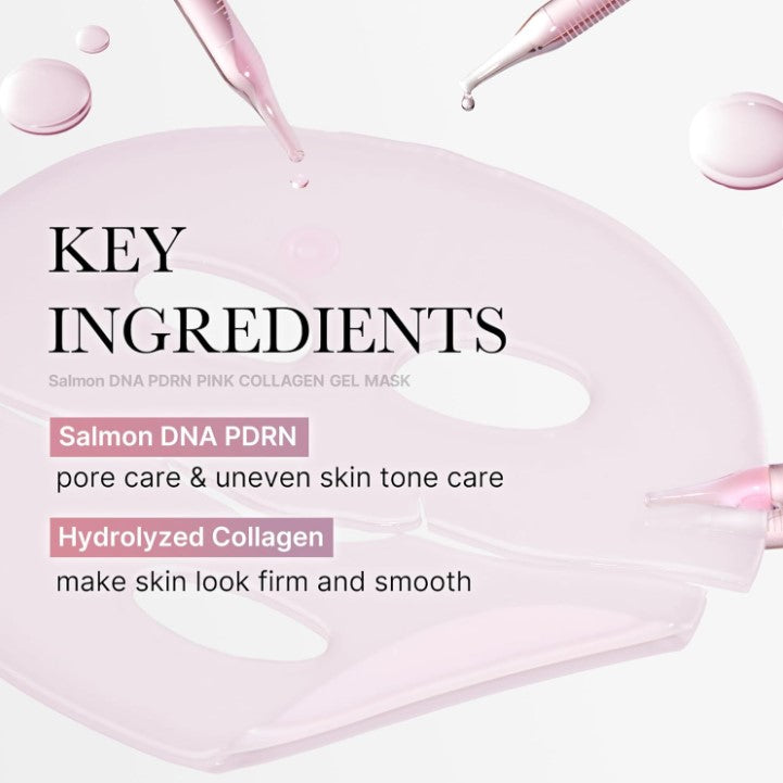 Salmon PDRN Pink Collagen Gel Mask 28g, 1pack