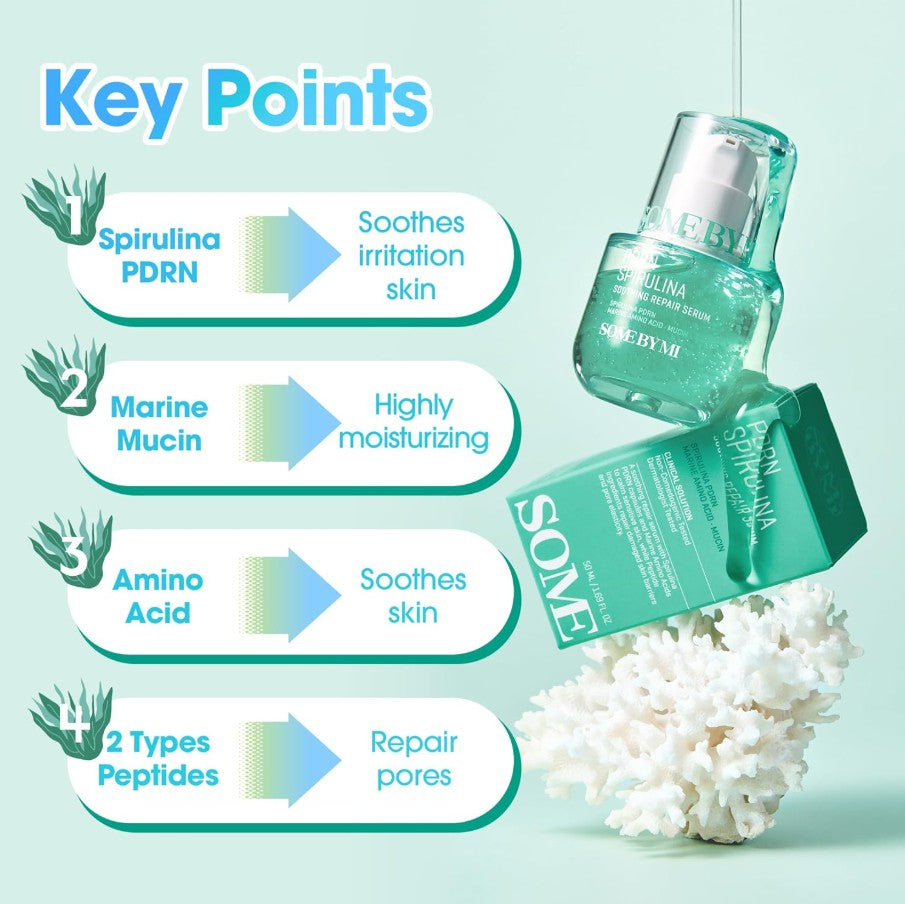 PDRN Spirulina Soothing Repair Serum 1.69 fl. oz. / 50ml