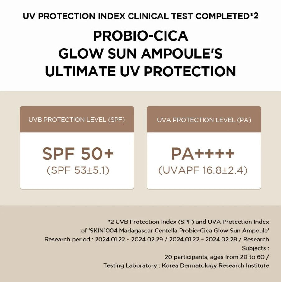 Madagascar Centella Probio-cica Glow Sun Ampoule 50ml / 1.69 fl. oz.
