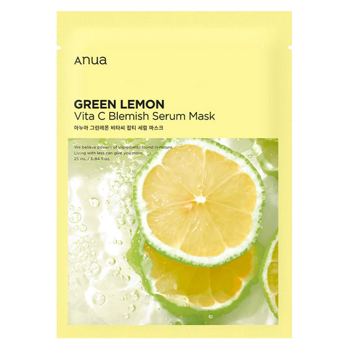 Green Lemon Vita C Blemish Serum Mask 1pk
