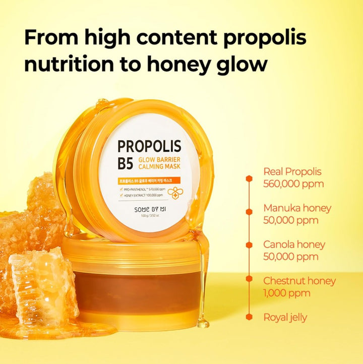 Propolis B5 Glow Barrier Calming Mask 3.52Oz / 100g