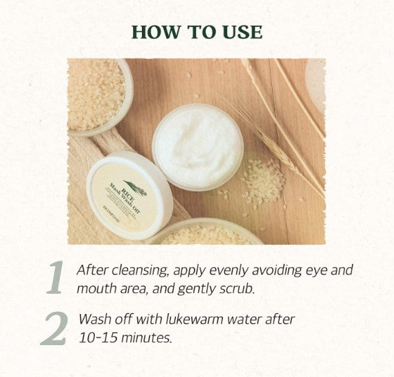 Rice Mask Wash Off 120ml / 4.05 oz.