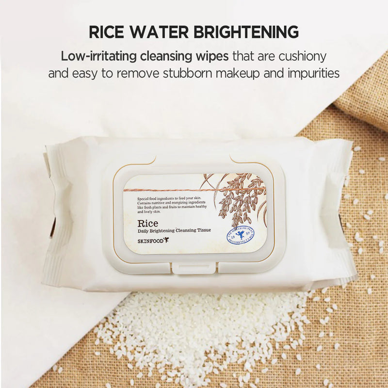 Skinfood Daily Brightening Rice Cleansing Tissue 80
