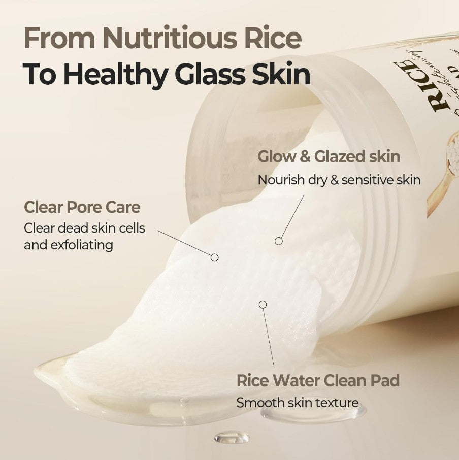 Rice Daily Brightening Face Toner Pad 60 Pads