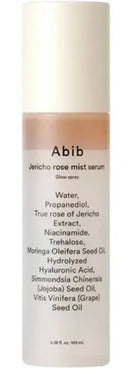 Jericho Rose Mist Serum, Glow Spray 3.38 fl oz / 100ml