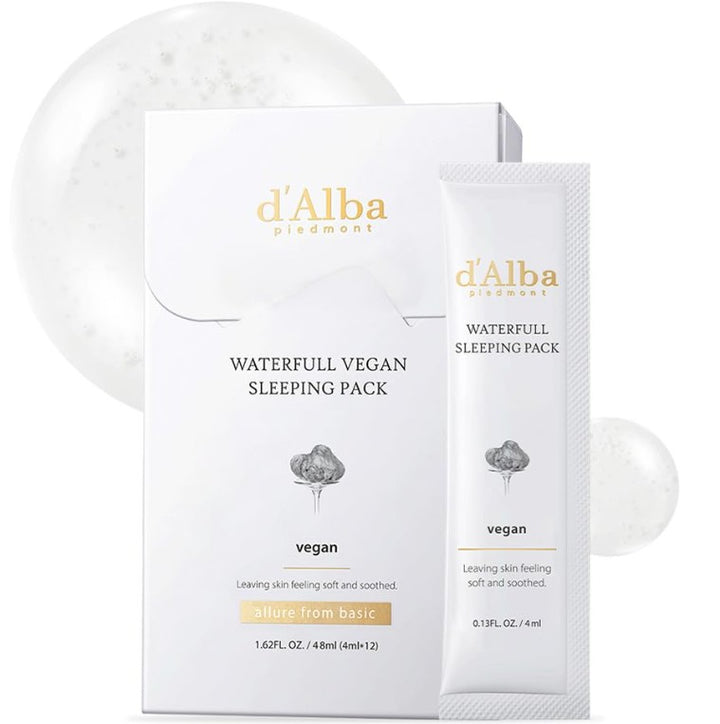 Piedmont Italian White Truffle Waterfull Vegan Sleeping Pack 0.13 Fl Oz (Pack of 12)